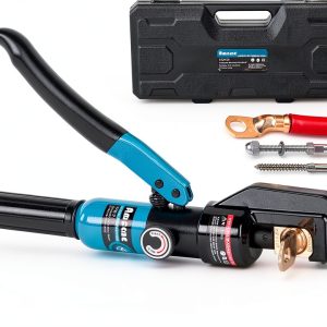 Hydraulic Crimping Tool AMZCNC 10 Ton 11 Dies Cyan YQK-0000-0