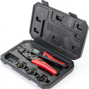 Klein Tools Ratchet Crimping Tool Set 3000CRKIT – 4 Interchangeable-0